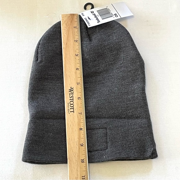 Timberland Men’s Cuffed Beanie Winter Hat Lightweight T100354C 010 Gray NWT - Picture 11 of 15